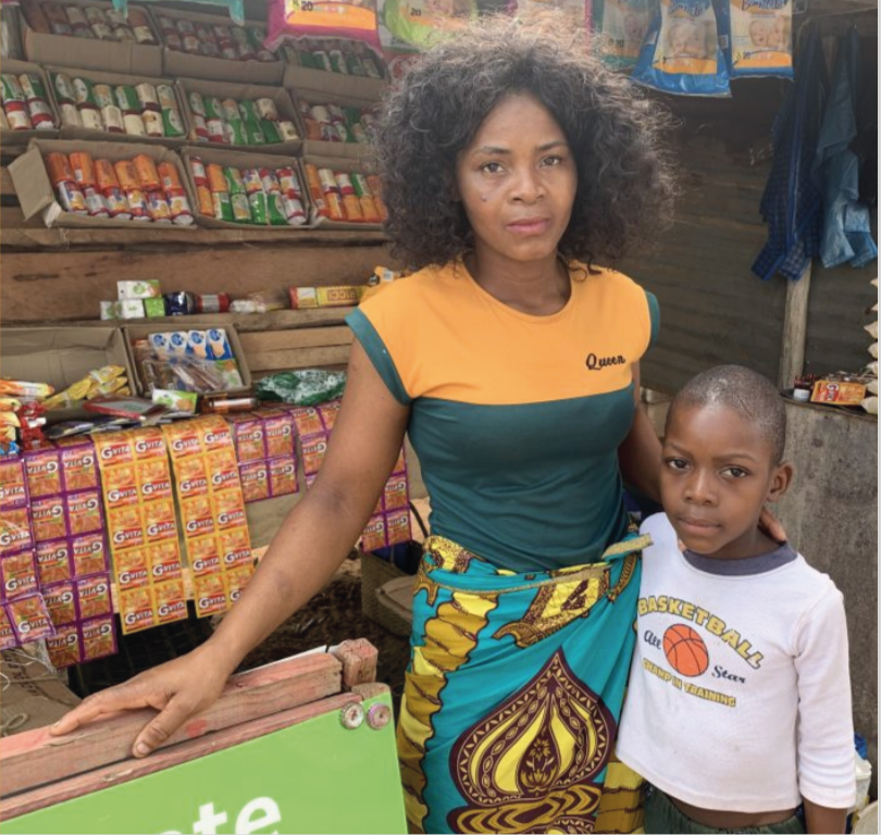 Empreendedora com criança